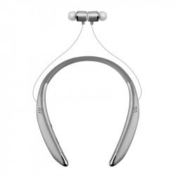 Premium Sports Over the Neck Wireless Bluetooth Stereo Headset V8 (Silver)